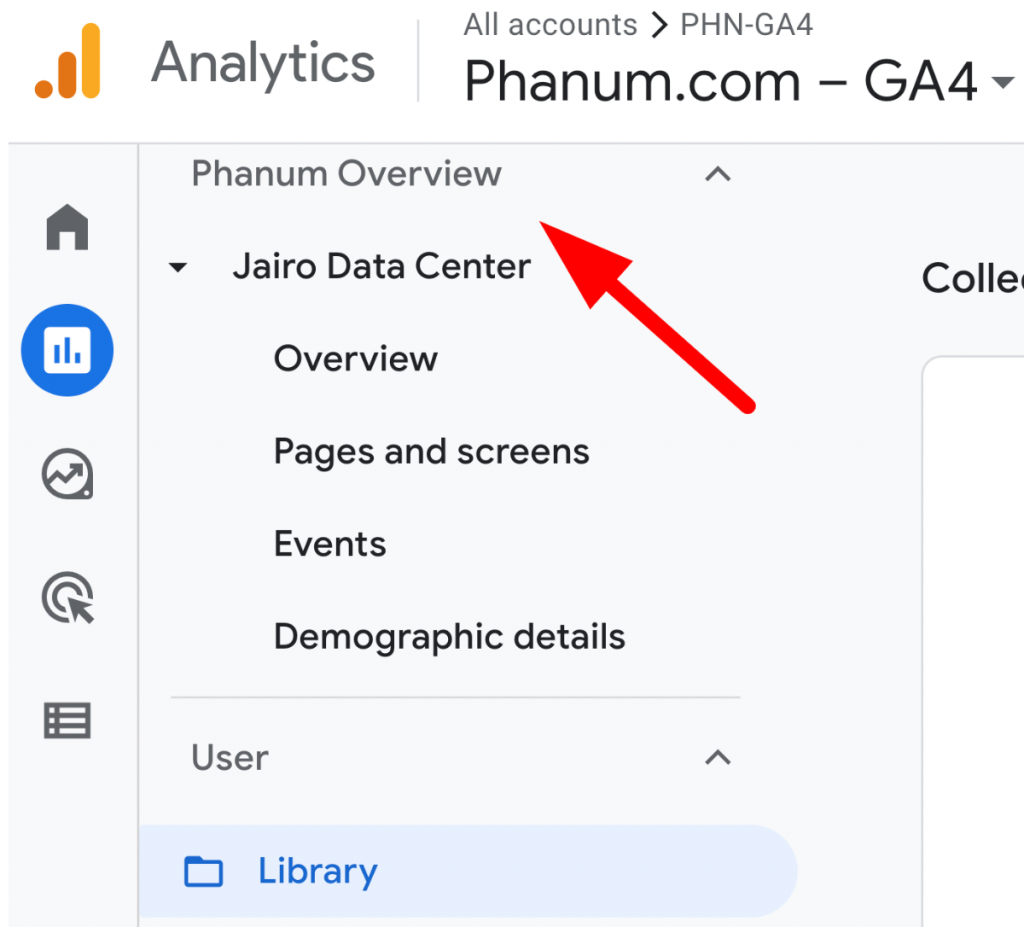 New collections in Google Analytics 4 - Phanum